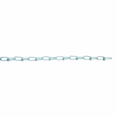 Dayton Double Loop Chain: Steel, 305 lb Working Load Limit, Double Loop - Light-Duty Jack Utility Chains