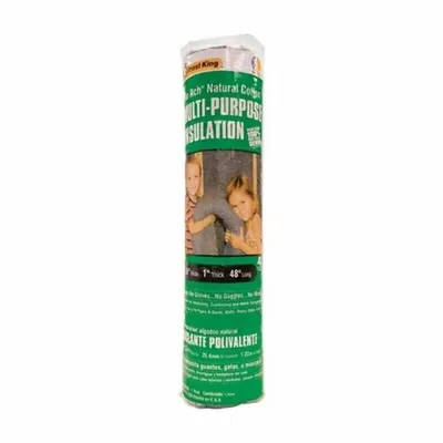 FROSTKING Pipe Insulation Wrap: Cotton, 16 in W, 48 in Lg, 1 in Thick, 4 R-Value - Cotton Pipe Wrap