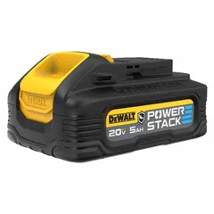 The DEWALT DCBP520G is a 20V MAX* 5 Ah lithium-ion battery designed to power DEWALT 20V MAX* cordless tools. Its oil-resistant housing provides protection in job-site environments where exposure to oils or chemicals is common. Compatible with DEWALT 20V MAX* chargers.