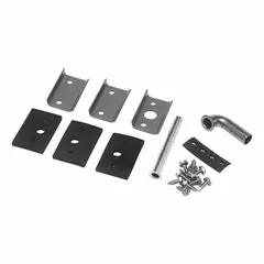 This drain kit collects and drains fluids or condensate from equipment. Its stainless steel construction provides corrosion resistance in harsh environments. Suitable for use in industrial fluid management systems.
