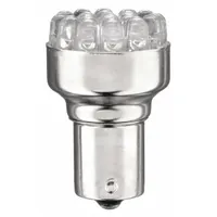 HAMSAR Compact LED Bulb: LED, Single Contact Bayonet (BA15s), (S) Sign, S8, 1156, 12 V DC, White