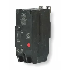 The GE TEY225 is a 25 A molded case circuit breaker from the TEY series, designed for overcurrent protection in electrical distribution systems. It features a fixed instantaneous trip, lug terminal connections, and a maximum AIR rating of 14kA at 277/480V AC. Suitable for branch circuit and feeder protection in commercial and industrial panels.