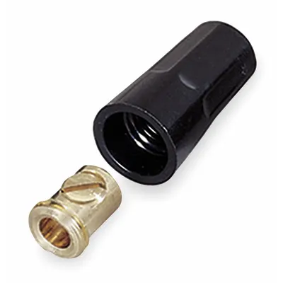 IDEAL 30-211 Set Screw Twist-On Wire Connector, 10 AWG, 3/16 in Opening, Black - Set Screw Twist-On Wire Connectors