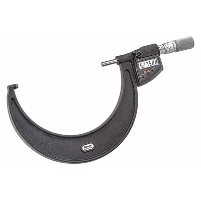 STARRETT 733.1MEXFLZ-100 Digital Outside Micrometer, 75-100 mm / 3-4 in, IP67 - Micrometers with SPC Output for Harsh Environments