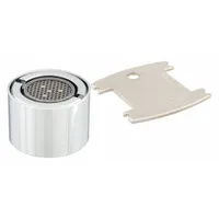 CHICAGO FAUCETS Outlet: 2.2 gpm Flow Rate, Laminar Flow Outlet, Brass, Chrome Finish, Female, UNS (MPN E29VPJKABCP)
