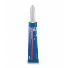 LOCTITE 409 is a clear, thick liquid instant adhesive formulated for bonding plastics and metal. Supplied in a 0.7 fl oz tube, it provides fast adhesion in industrial assembly, repair, and maintenance applications. VOC content is 50 g/L and under. Complies with 29 CFR 1910.1200 standards.