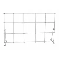 Aluminum Lab Frame: Stainless Steel, 1 in Rod Dia, 12 in Overall Lg, 7 1/4 ft Overall Wd (MPN CLR-FHOODSX)
