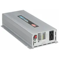 The TUNDRA S1200 is a pure sine wave inverter that converts 12V DC input to 120V AC output at 60 Hz. It delivers 1200 W continuous power and features terminal block DC connections and two AC outlets. Suitable for powering sensitive electronics and equipment in mobile, off-grid, or backup power applications
