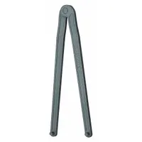 GEDORE Pin Spanner Wrench: 330 mm, 3/16 in Pin Dia, 7 in Overall Lg, 3/16 in Pin Lg, 1/8 in Hook Dp (MPN 44 4)