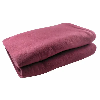 MEDSOURCE Emergency Blanket: Polyester, Red, 60 in Wd - Standard Disposable Blankets