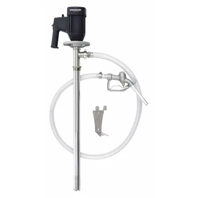 Dayton Electric Drum Pump: Pump with Hose & Nozzle, 1 1/10 hp HP, 230 V AC, 22 gpm - Centrifugal Electric Drum Pumps