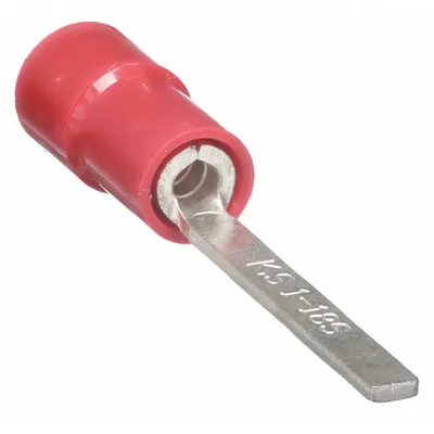 POWER FIRST Pin Terminal: Red, Vinyl - Insulated Pin Terminals