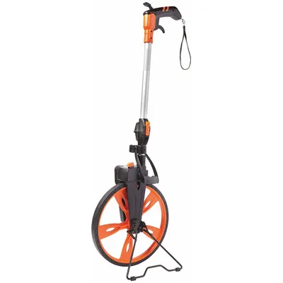 KESON Measuring Wheel: 9,999 ft Range, Adj Handle Handle, Spoked Single Wheel - Mechanical Outdoor Measuring Wheels