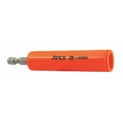 APEX Bit Holder: Bit Holder, Power, 1/4 in Compatible Bit Size, Hex Compatible Bit Shank - Non-Marring Bit Holders