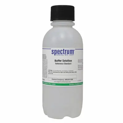SPECTRUM Buffer - pH 4.01: Lab, 500 mL Volume, Liquid, pH 7.00 +/-001 @ 25°C, Plastic - pH Buffers