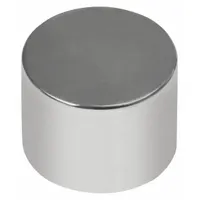 This neodymium disc magnet has a 1/4 in outside diameter, 0.25 in thickness, and a maximum pull force of 3.35 lbf. The silver-finished Type 42 magnet is suited for holding, positioning, and light-duty clamping in industrial fixturing, signage, and assembly applications