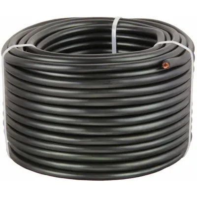WESTWARD Cut to Length Jumper Cable, 6 ga, 100 ft, Black, 37 A - Cut to Length Jumper Cables