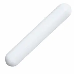 This octagonal stir bar is made of Alnico and measures 159 mm in overall length with a 27 mm diameter. It is white in color and autoclavable. The octagonal shape provides efficient mixing in round-bottom flasks and beakers, suitable for general laboratory stirring applications.