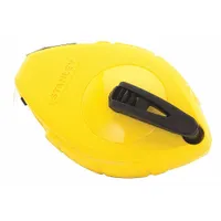 STANLEY Chalk Line Reel: 3:1, 100 ft Line Lg, Black/Yellow, 4 oz Fill Wt, Sliding Door (MPN 47-440)