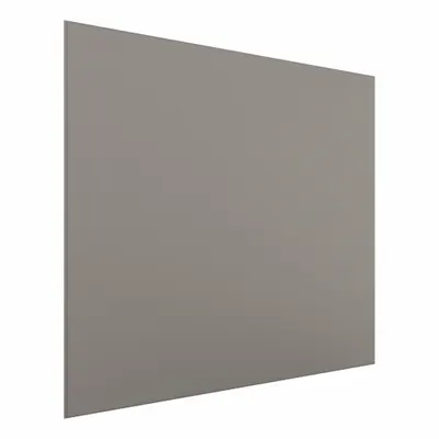 HADRIAN Partition Panel: Stainless Steel, Powder-Coated, Light Gray, 58 in Ht, 46 in Wd - Panels & Panel Posts for Bathroom Partitions