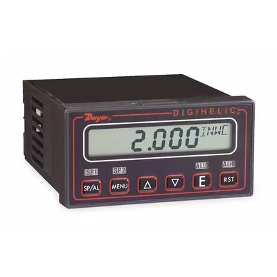 Dwyer Digital Panel Meter: 9,999 Display Span - Max, 100 V AC – 240 V AC, 132 V DC – 240 V DC - Differential Pressure Controllers