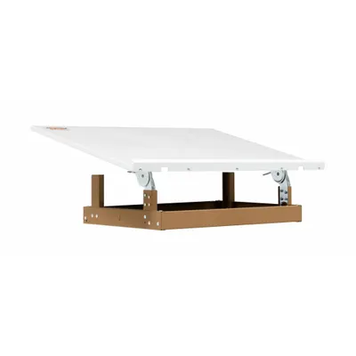 KNAACK Mobile Work Station: Powder Coated, Tan, Steel