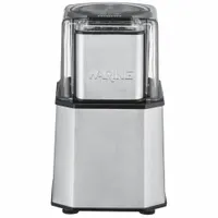 Single hopper grinder with silver finish, 0.8 lb capacity, operating at 120V AC. Suitable for grinding coffee beans, whole spices, and dry ingredients in commercial kitchens and food processing applications