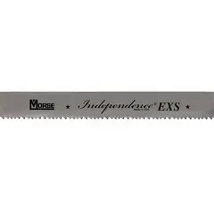 General purpose metal cutting blade from the Independence II(R) series. Bi-metal construction with a Raker/Variable cutting edge for efficient chip removal. Length 12 ft 6 in, width 3/4 in. Suitable for cutting various metals in fabrication and maintenance applications.