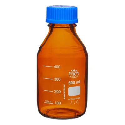 OEM Media Bottle: 500 mL - Glass Lab Media Bottles