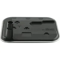 BALDWIN FILTERS Transmission Fluid Filter: AM Gen/Cadillac/GMC, Plastic Neck Seal, Cellulose (MPN 18027)