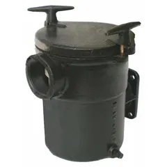 Cast-iron pump strainer designed for use with 5PXC6A, 5PXC7A, 5PXC8A, and 5PXC9A pool and spa pumps. It filters debris to protect pump internals in residential and commercial water circulation systems.