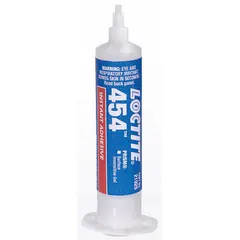 LOCTITE 454 is a clear, paste-form instant adhesive formulated for bonding plastics. It provides primary adhesion to metal and secondary compatibility with rubber. Supplied in a 0.35 fl oz syringe, this adhesive has a VOC content of 50 g/L and under and meets CFIA standards. Suitable for industrial assembly and maintenance applications requiring fast-setting bonds.