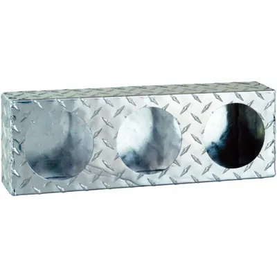 BUYERS PRODUCTS Light Box: Light Box, Gray, Aluminum, 18 in Lg, 6 in Ht - Vehicle Light Mounts & Brackets