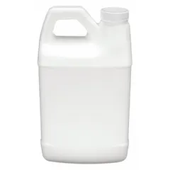 Rectangular Jug with Molded Side Handle, 32 fl oz, HDPE, White, F-Style