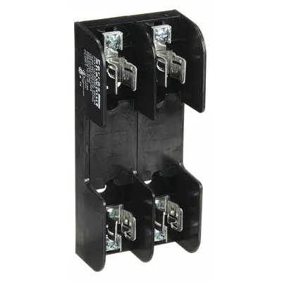 MERSEN Fuse Block: Open Block Design, 2 Pole, 600 V AC, Pressure Plate - Fuse Blocks for UL Class H & K Fuses