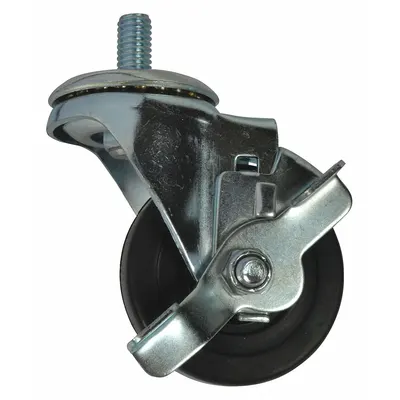 OEM Swivel Caster Kit for Wire Shelving, 3 in Wheel Diameter, MH3TNZ802G - Caster Kits for Wire Shelving