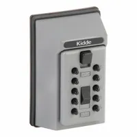 KIDDE Lock Box: Mechanical Combo Lock, 5 Key Capacity, 4 1/8 in Outside Ht, 2 1/4 in Outside Wd (MPN 1017)