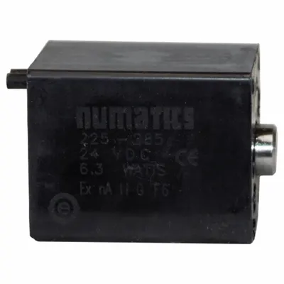 NUMATICS 225-285 Solenoid Coil, 24V DC, Plug-In, for Mark 8 Series - Numatics Mark 8 Solenoids