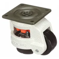 Plate Caster: Nylon Tread, 2 in Wheel Dia, 3 1/4 in Mounting Ht, Swivel, 550 lb Load Capacity