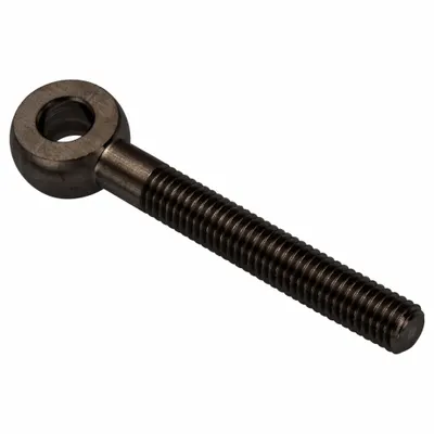 AMPG Fixed Rod End: Steel, Black Oxide, 90 mm Hole Center-to-End Lg, Right Hand - Steel Male Threaded Fixed Rod Ends