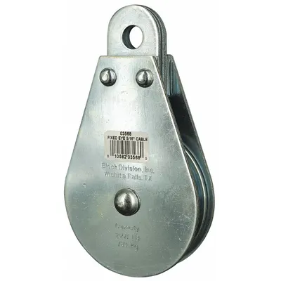 OEM Pulley Block: Fixed - Fixed-Eye Attached Pulley Blocks