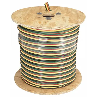 SOUTHWIRE Flat Submersible Pump Cable: 600 V, 3 Conductors, 500 ft Lg, 10 AWG - Flat Submersible Pump Wires