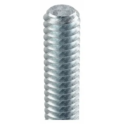OEM Fully Threaded Rod: 1/4"-20 Thread Size - Left-Hand Fully-Threaded Rods & Studs
