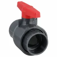 SPEARS Manual Two-Way Ball Valve: 3 in, PVC, Straight, Socket x Socket, 150 psi Max. Pressure (CWP) (MPN 2122-030)