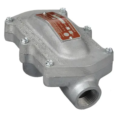 APPLETON ELECTRIC Pulling Elbow: Iron, Chromate Coated/Electroplated/Powder Coated, 1 1/2 in Trade Size - Pulling Elbows