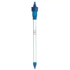This sterile ion exchange chromatography column from KIMBLE features a 75 cm column length and 20 micron particle size. It is used for laboratory separation and purification of charged compounds such as biomolecules and proteins in analytical and preparative workflows.