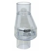 VALTERRA Check Valve: Swing, Inline Valve Body, 1 in Pipe Size, Socket x Socket, PVC, Female, Socket (MPN 200-C10)