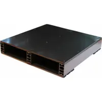 Pallet: Rackable, 24 in Overall Lg, 24 in Overall Wd, Recycled PVC, 1,500 lb Static Load Capacity (MPN 05000411)