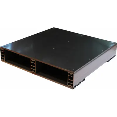 JIFRAM Pallet: Rackable, 24 in Overall Lg, 24 in Overall Wd, Recycled PVC - Rackable Pallets
