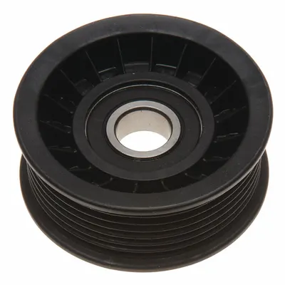 GATES Idler Pulley: Idler Pulley, 38016, Ribbed, Light Duty, 21/32 in Inside Dia - Ribbed V-Belt Idler Pulleys for Vehicles